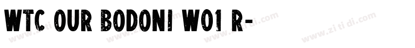 WTC Our Bodoni W01 R字体转换